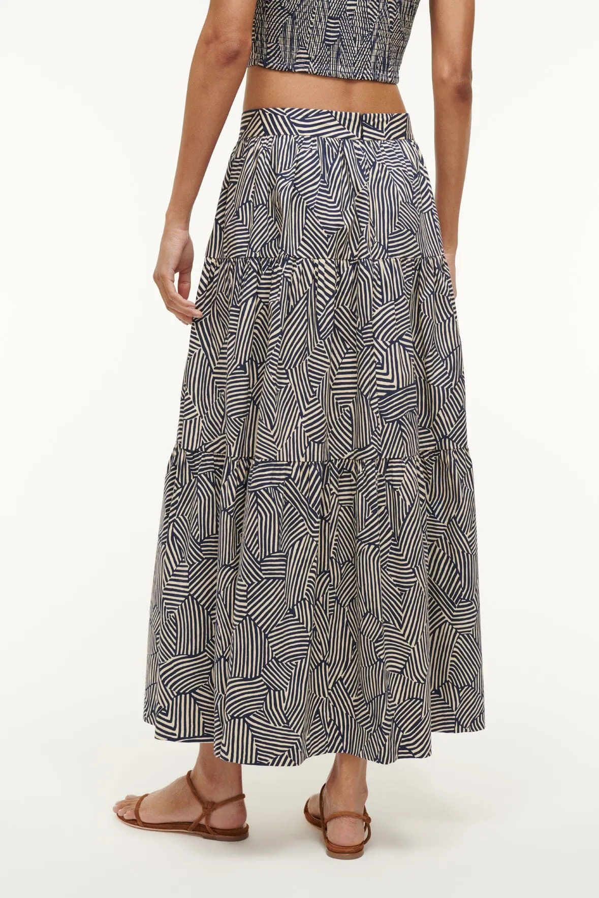 SEA SKIRT | NAVY MOSAIC