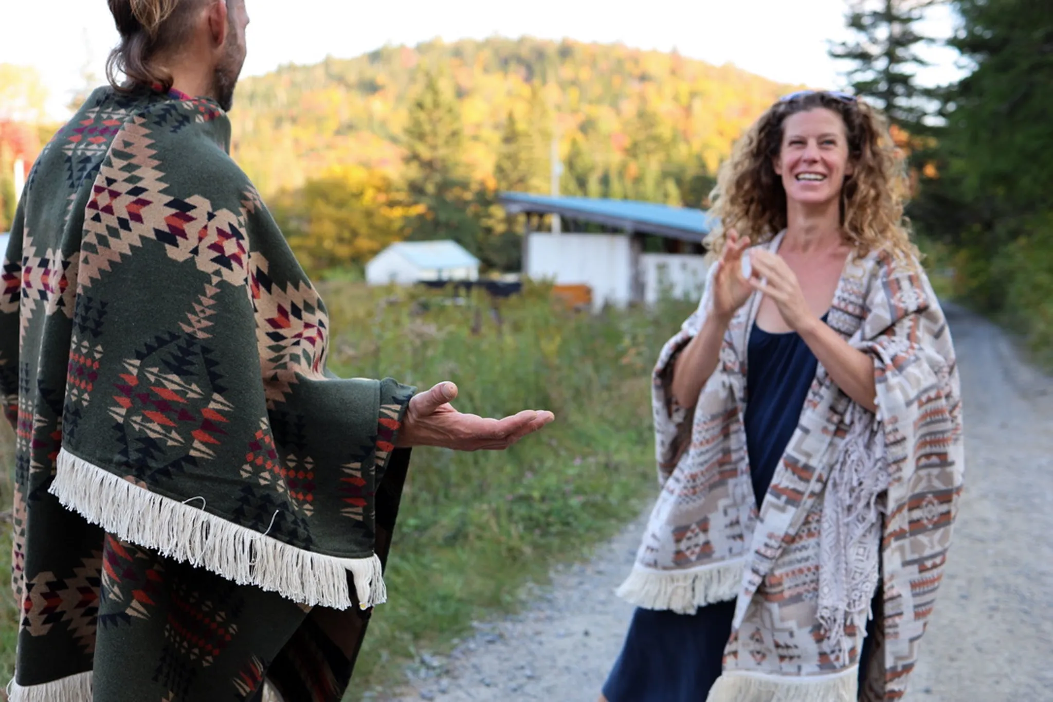 Signature Camino Blanket-Shawl - Birch