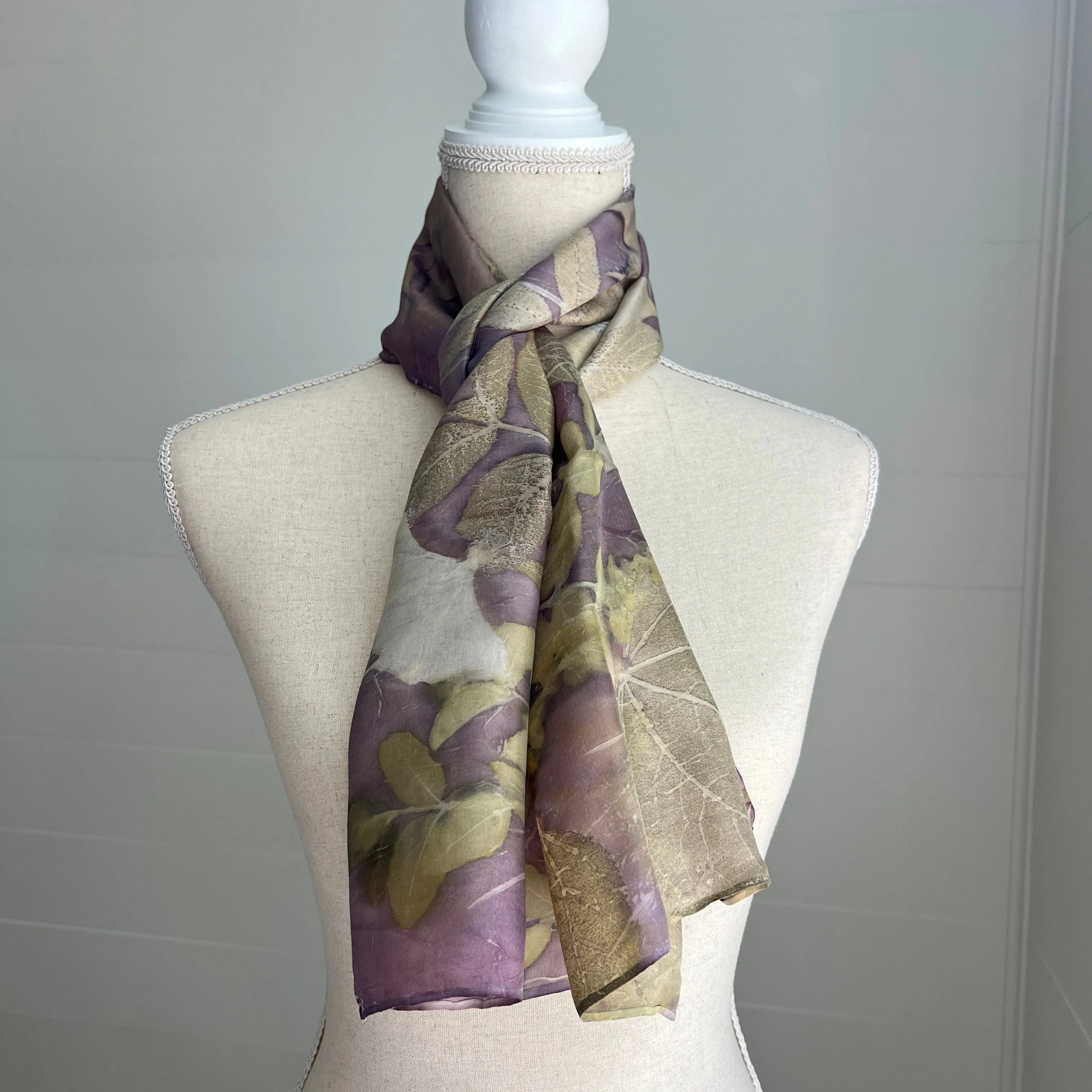 Silk Scarf | "Janice" Cochineal - Sappanwood