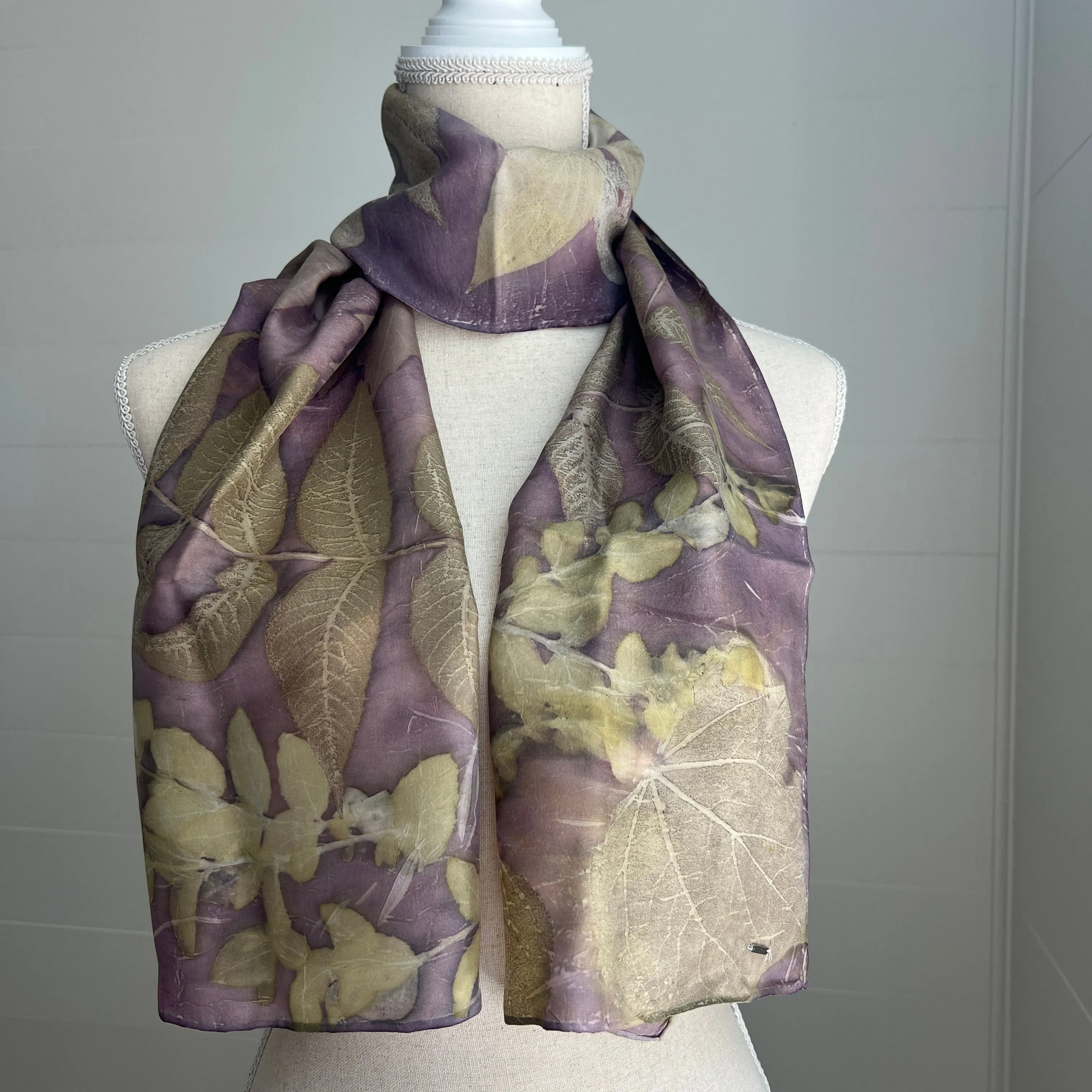 Silk Scarf | "Janice" Cochineal - Sappanwood