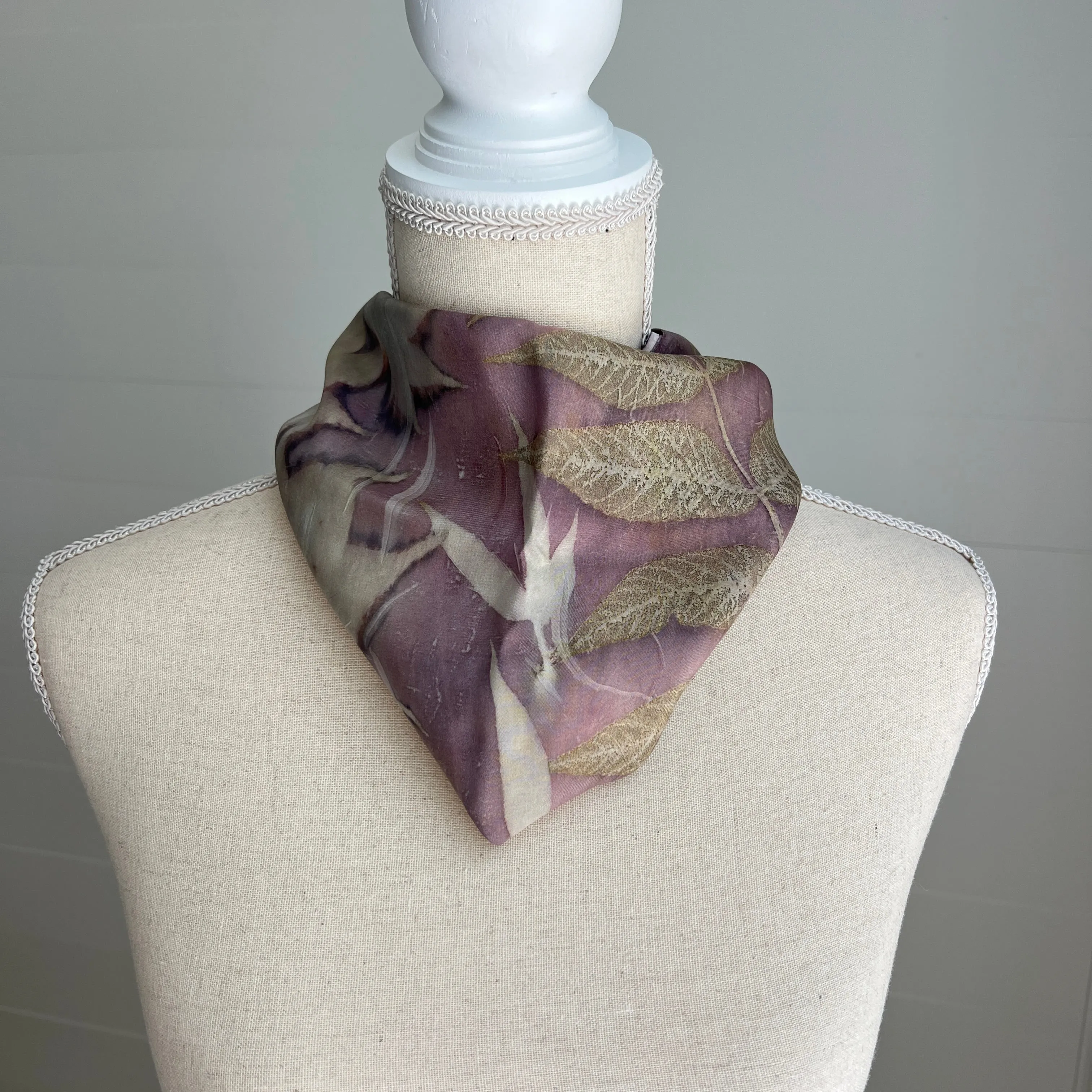 Silk Scarf | "Janice" Cochineal - Sappanwood