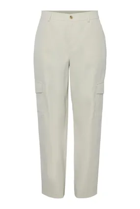 Sille Cargo Pants - White Pepper