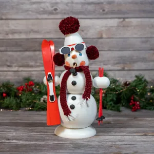 Smoker - Large Snowman with Skis