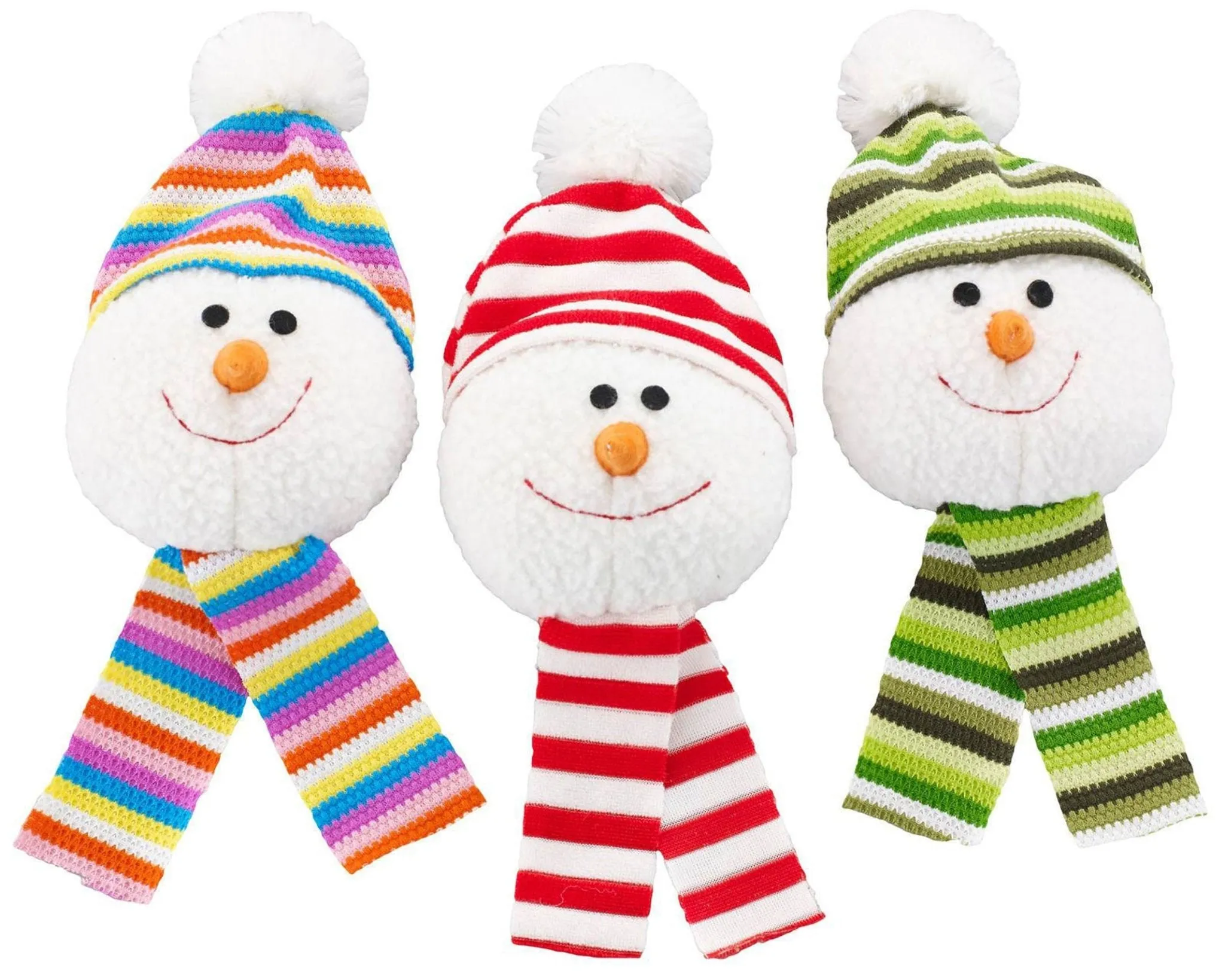 Snowball with Knit Scarf, 7" (Assorted)