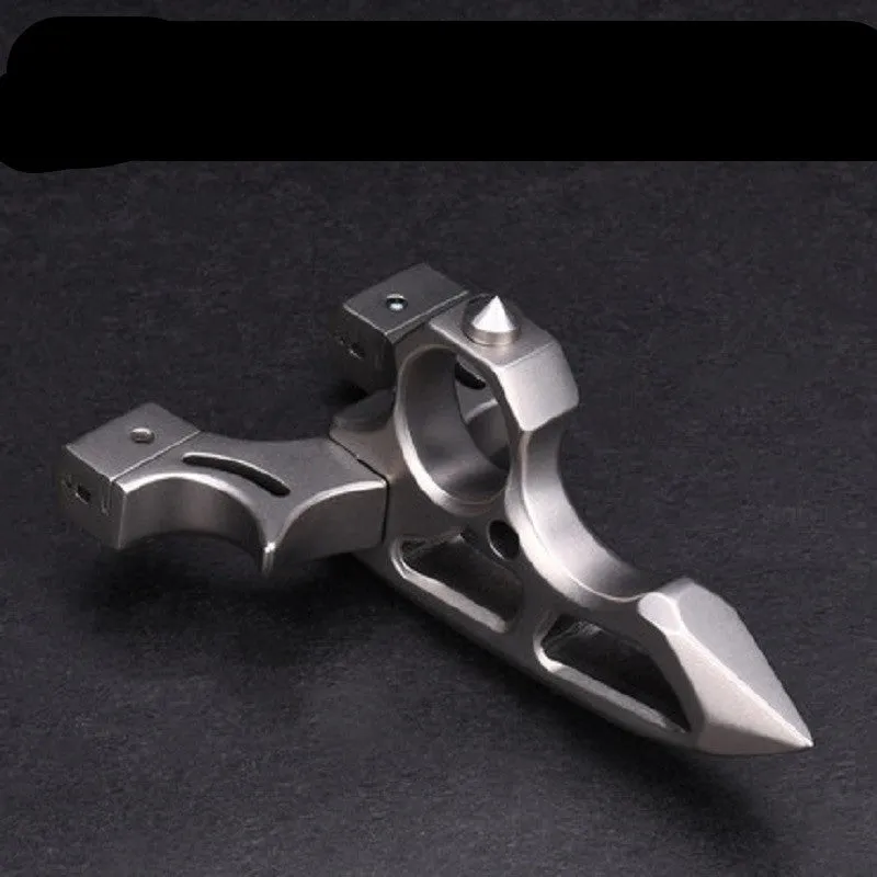 Spiked Brass Knuckles 404C Stainless Steel Slingshot