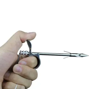 Stainless Steel Finger Launcher Ring with Dart