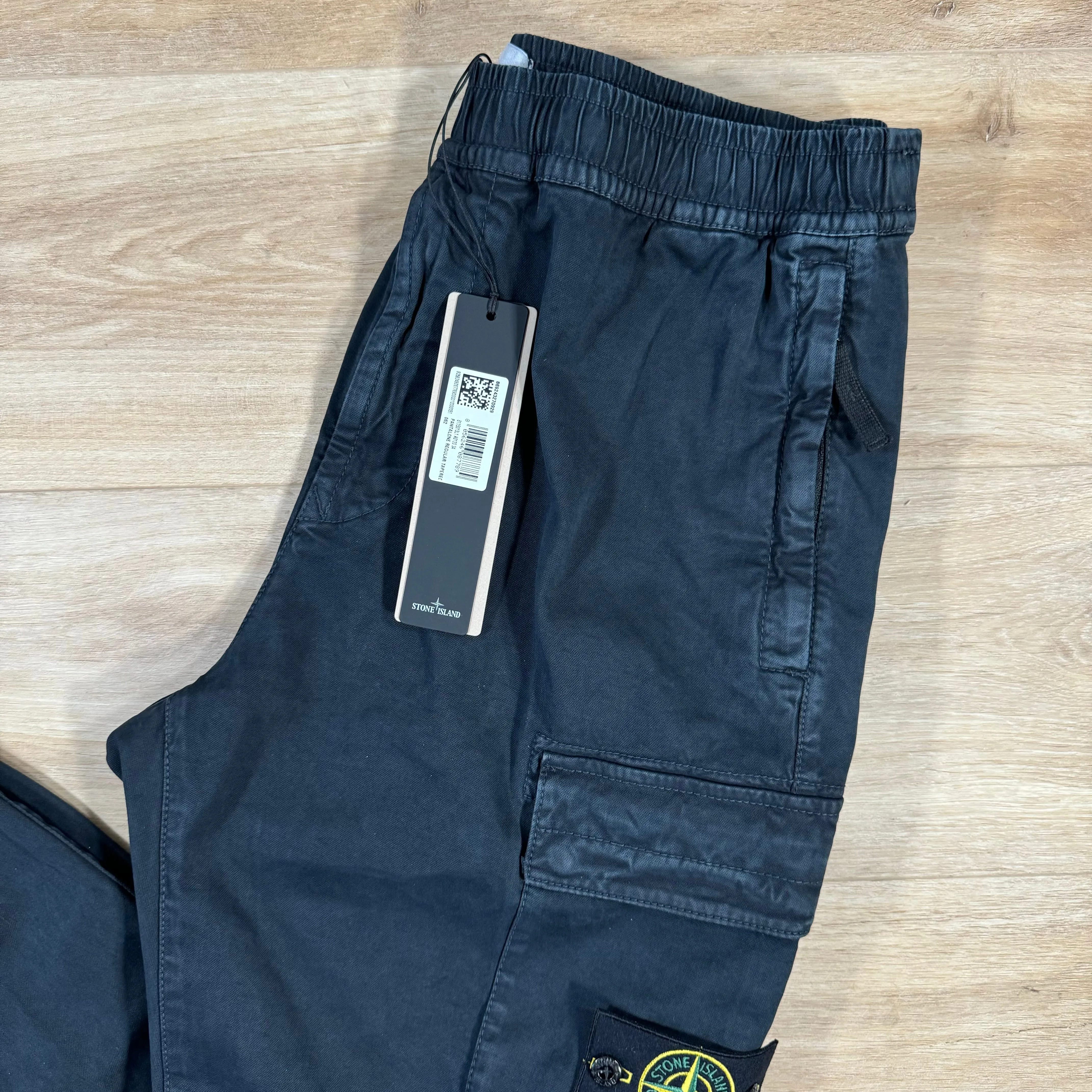 Stone Island Stretch Cargo Pants in Navy