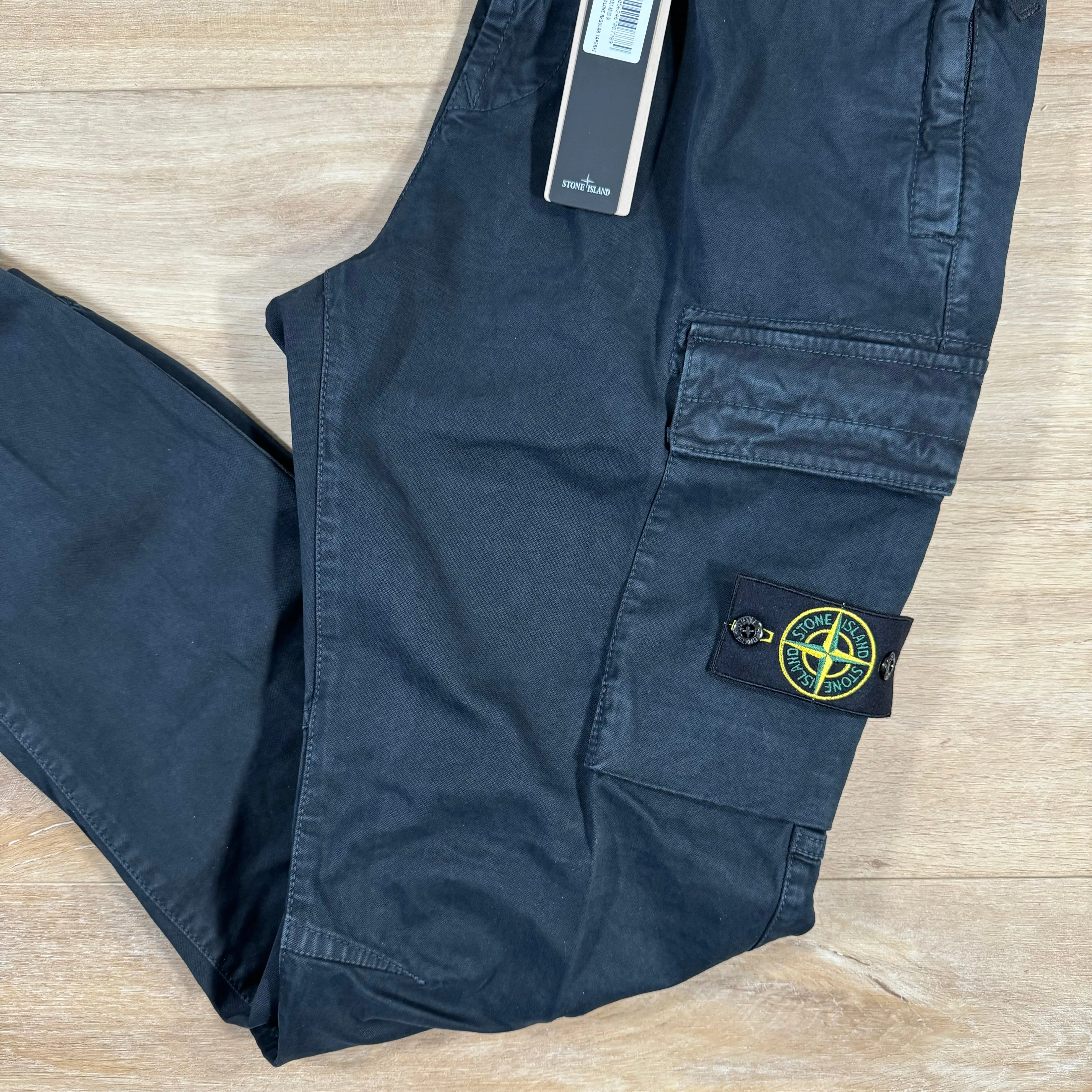 Stone Island Stretch Cargo Pants in Navy