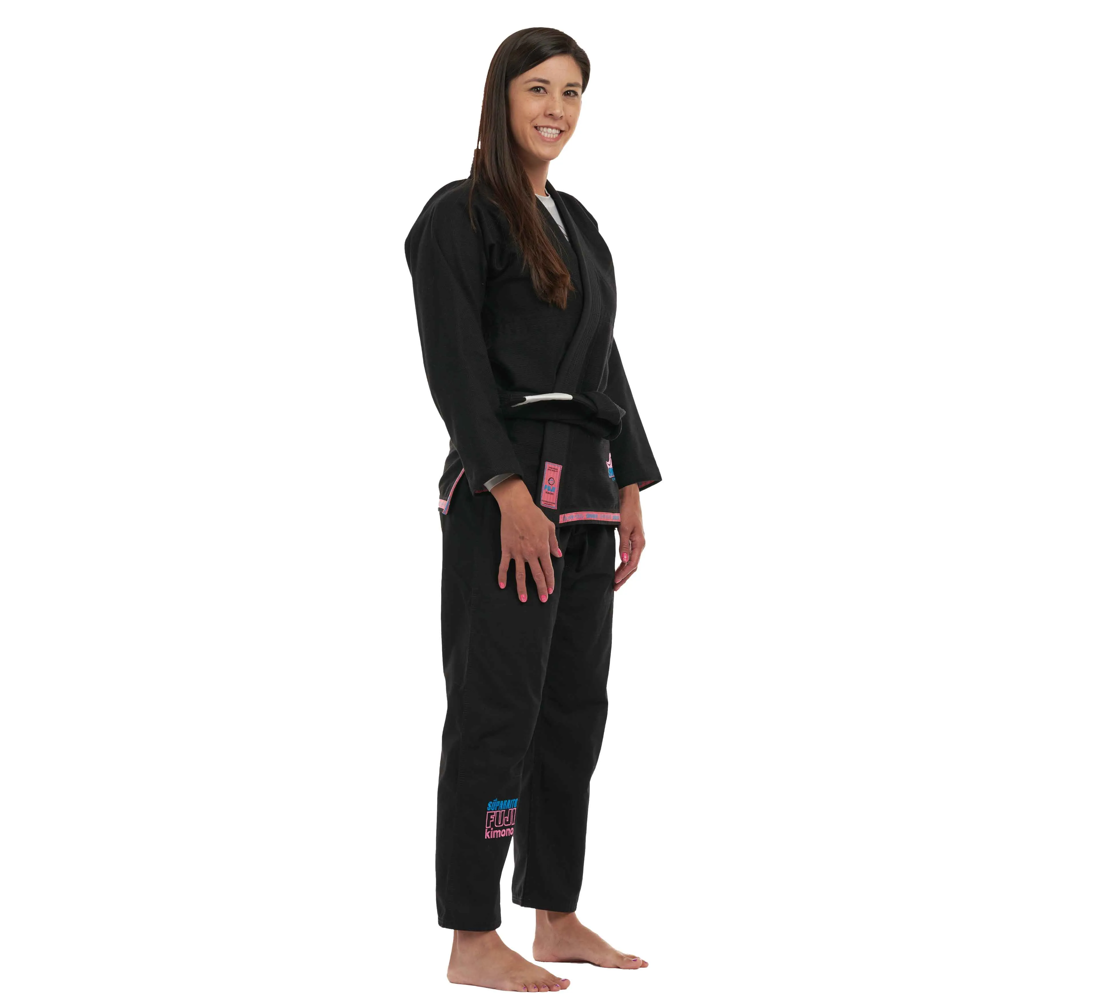 Suparaito Women's BJJ Gi Black/Pink/Blue