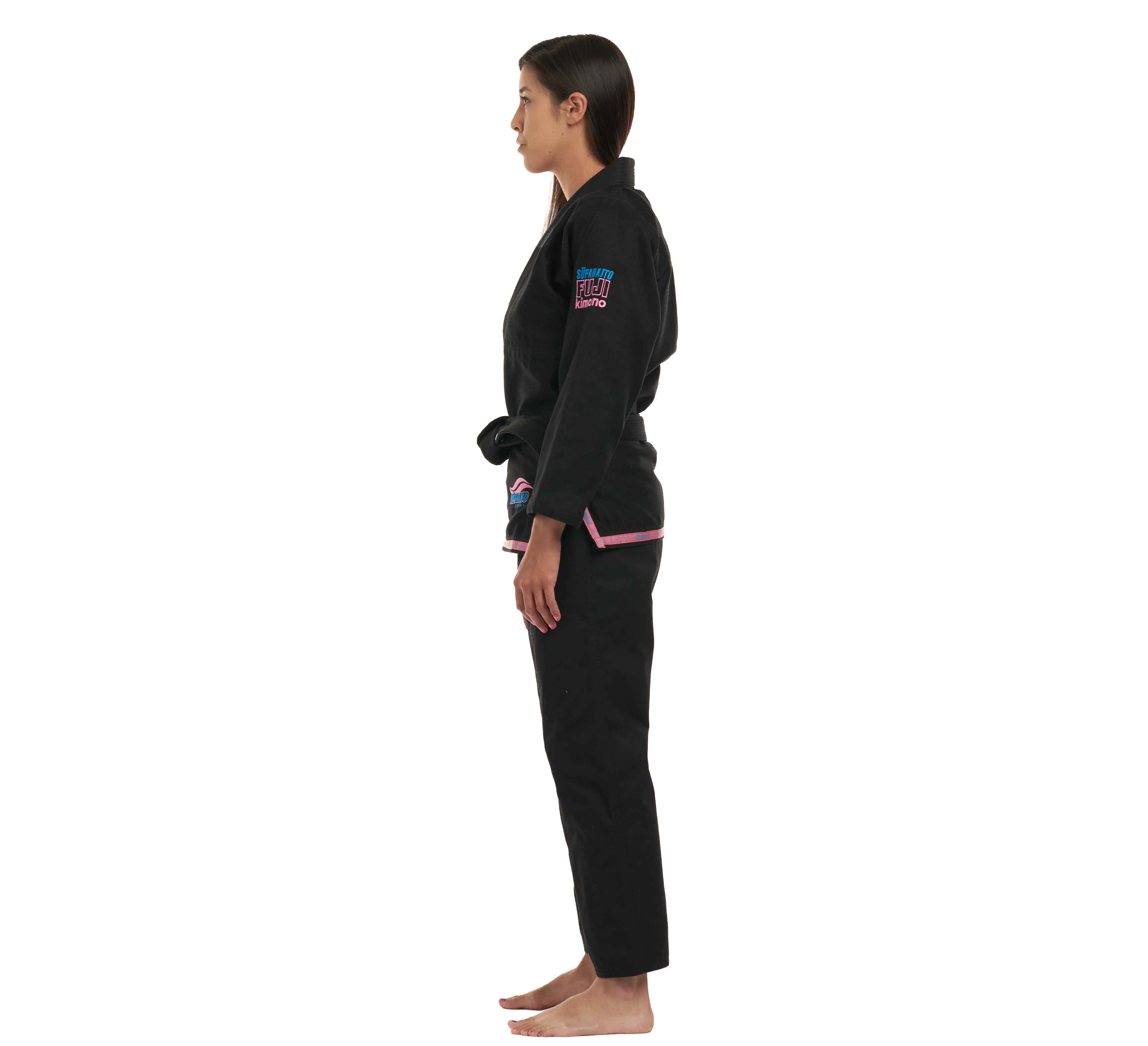 Suparaito Women's BJJ Gi Black/Pink/Blue