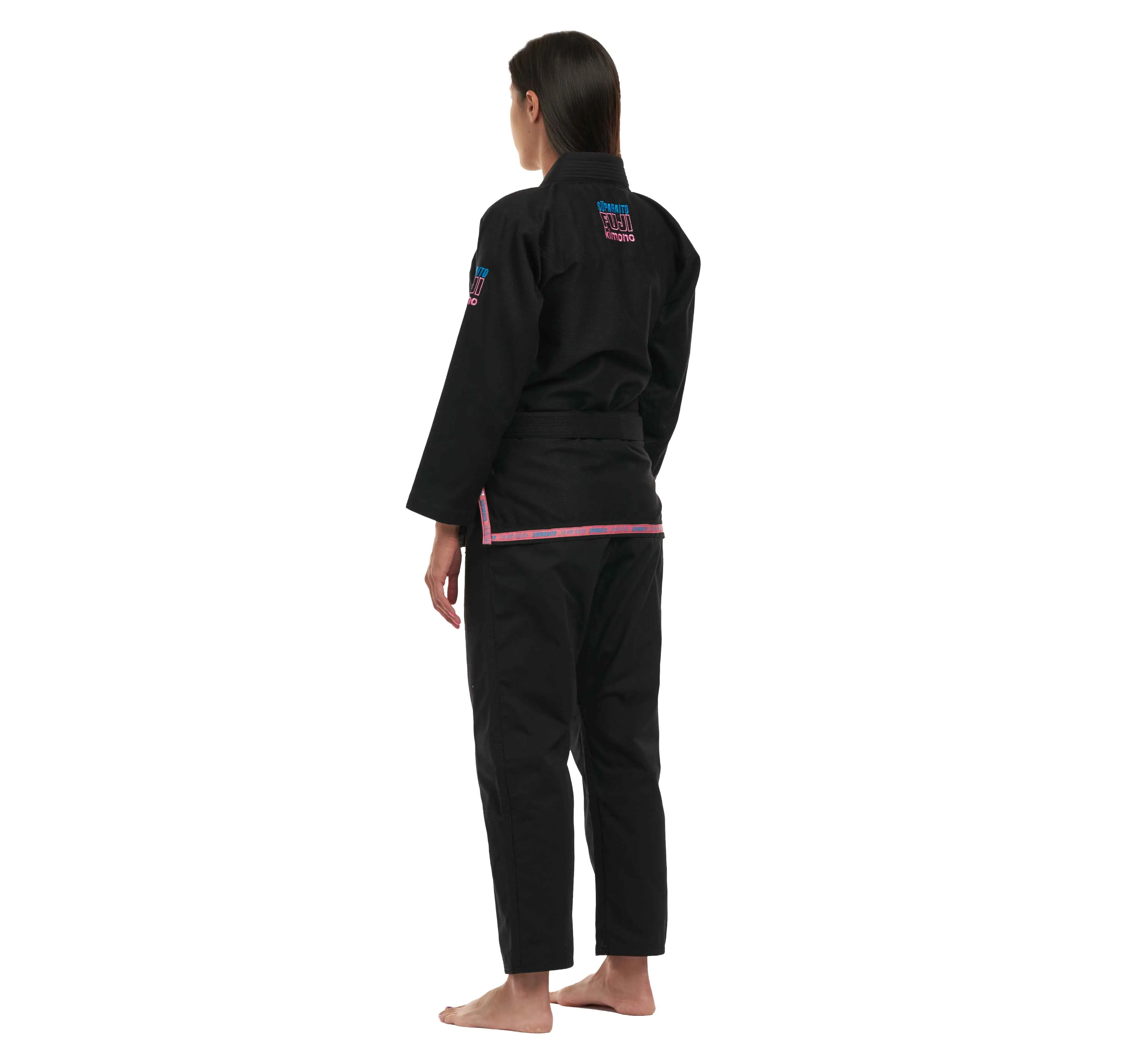 Suparaito Women's BJJ Gi Black/Pink/Blue