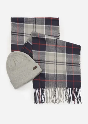 Swinton beanie & galingale scarf gift set - blue granite