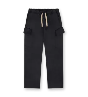 Textured Nylon Field Pants Black