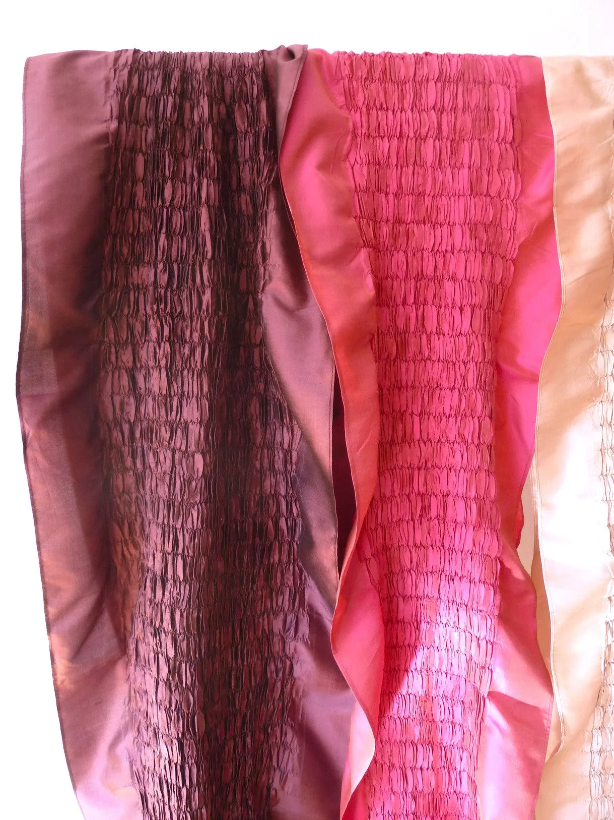 Thai Silk Taffeta Opera Shawl Rose