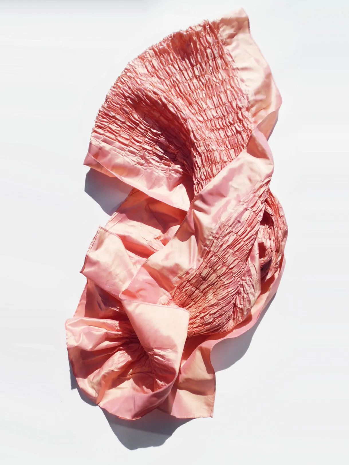 Thai Silk Taffeta Opera Shawl Rose