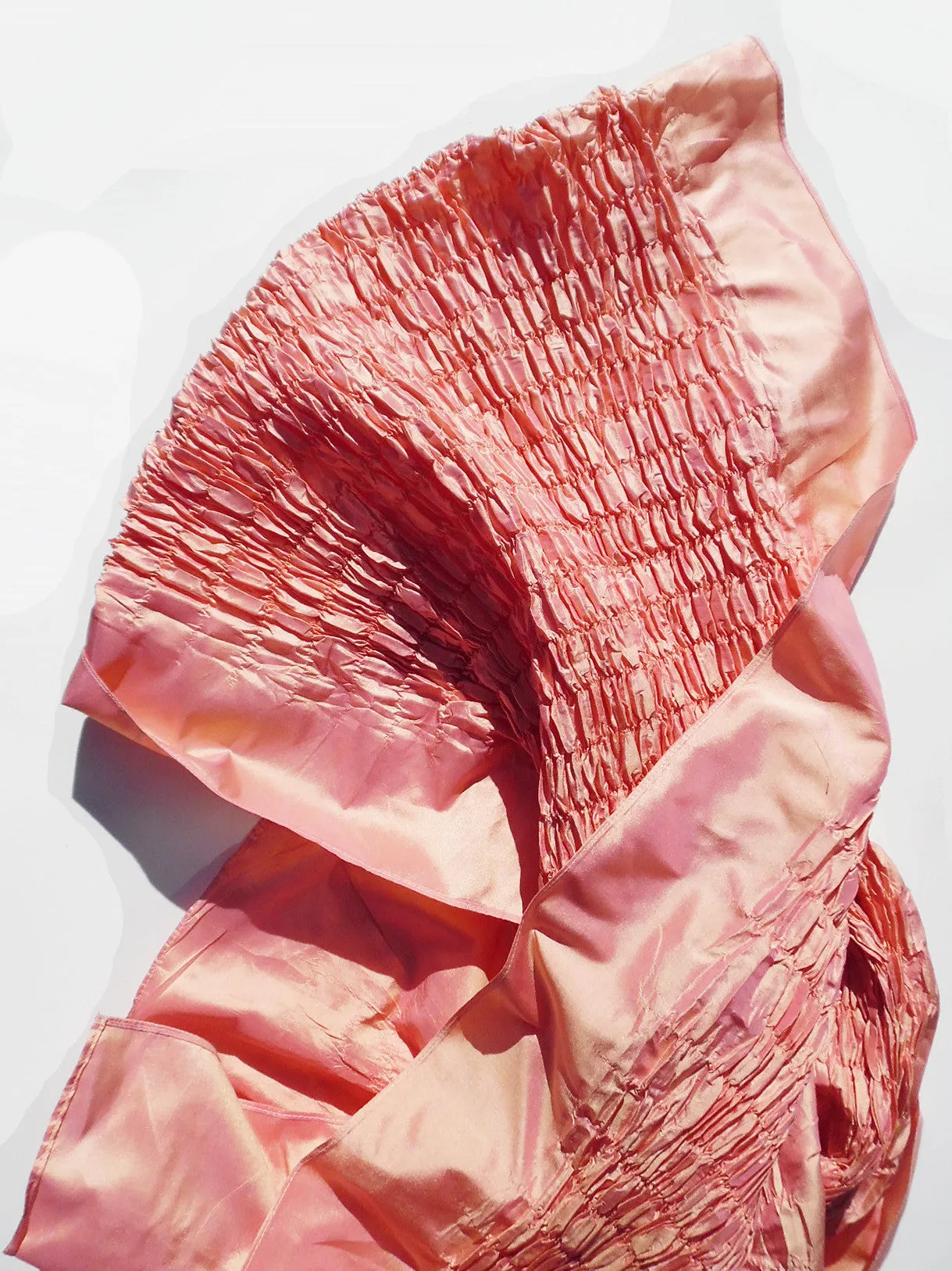 Thai Silk Taffeta Opera Shawl Rose