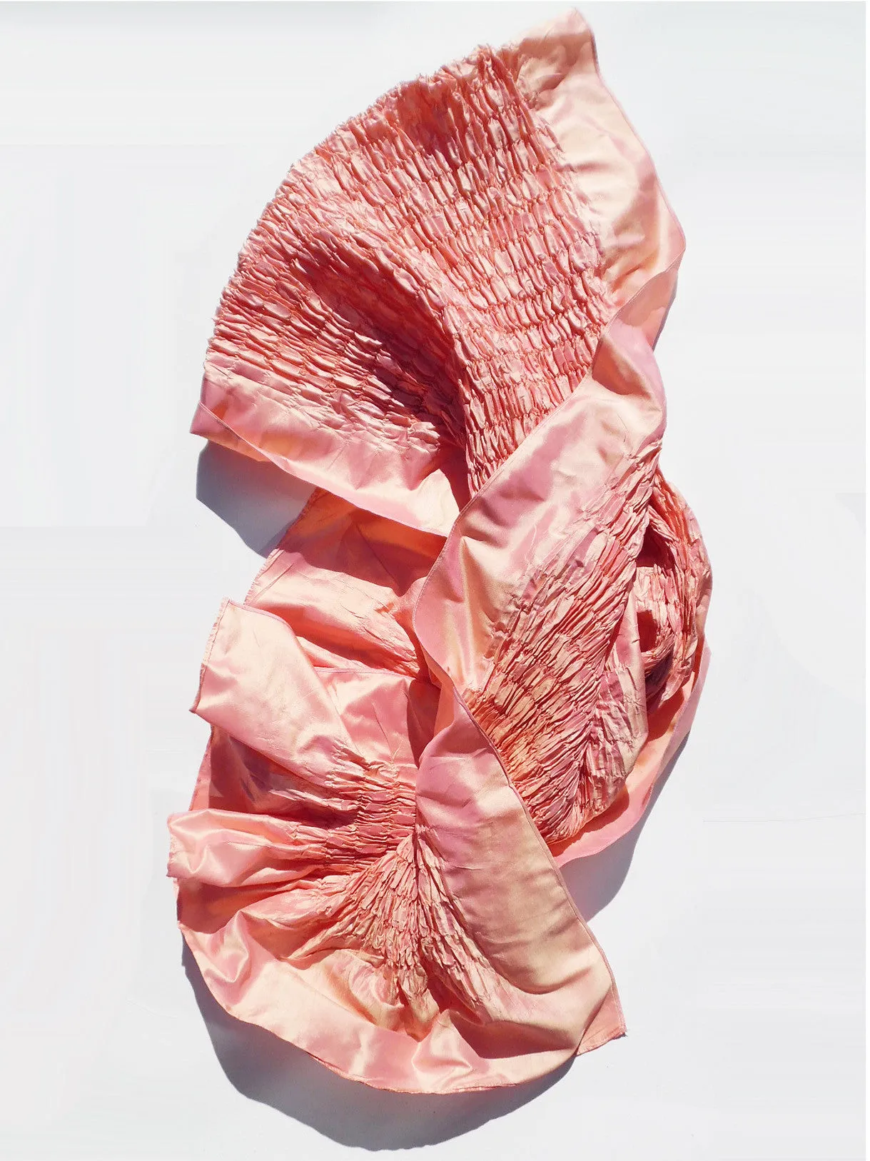 Thai Silk Taffeta Opera Shawl Rose