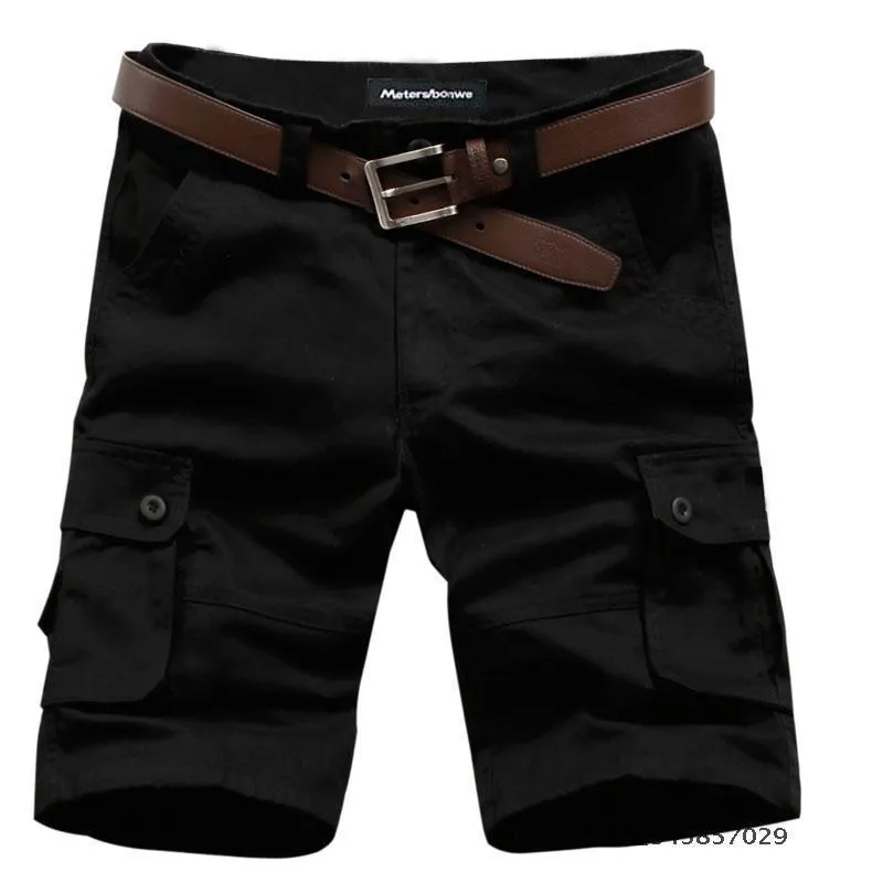 THIN AND MULTI POCKET WORKWEAR CARGO SHORTS