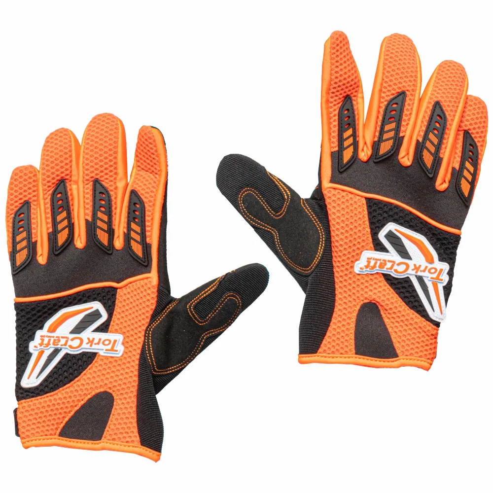 TORK CRAFT LIMITED EDIT. 2XL RACING GLOVE ORANGE SYN. LEATHER GL124