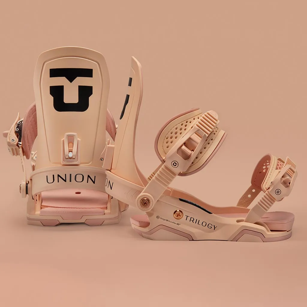 Union 2024 Trilogy Team Bindings - Pink