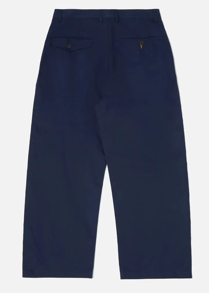 Universal Works Sailor Pants in Navy Fine Twill