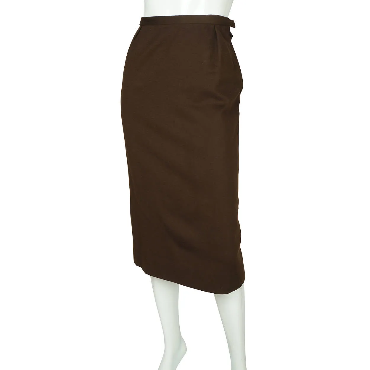 Vintage 1950s Skirt Suit Brown Wool Meme Dysthe Montreal Designer Morgans Sz S M