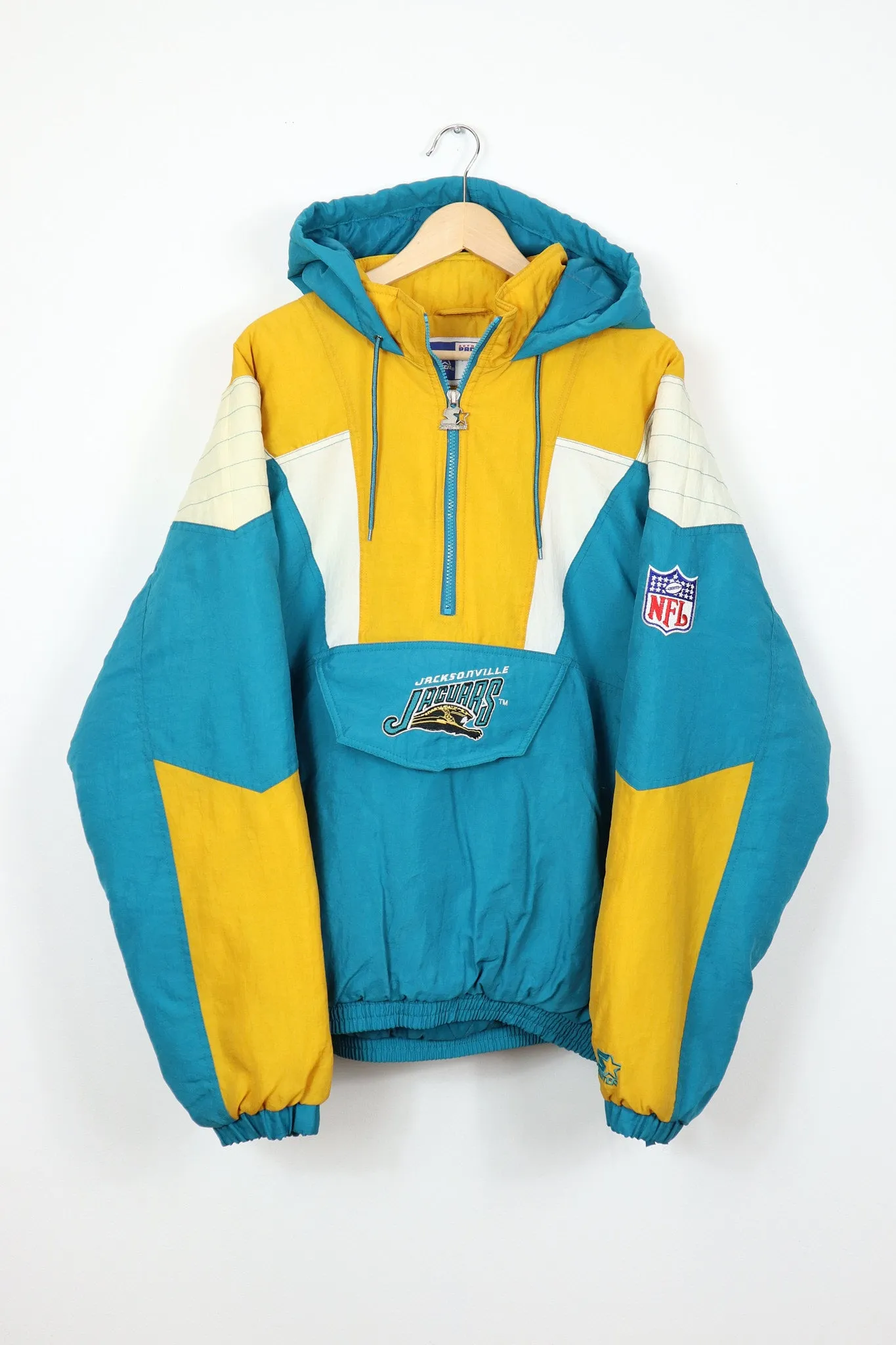 Vintage Jacksonville Jaguars Pullover Hooded Jacket