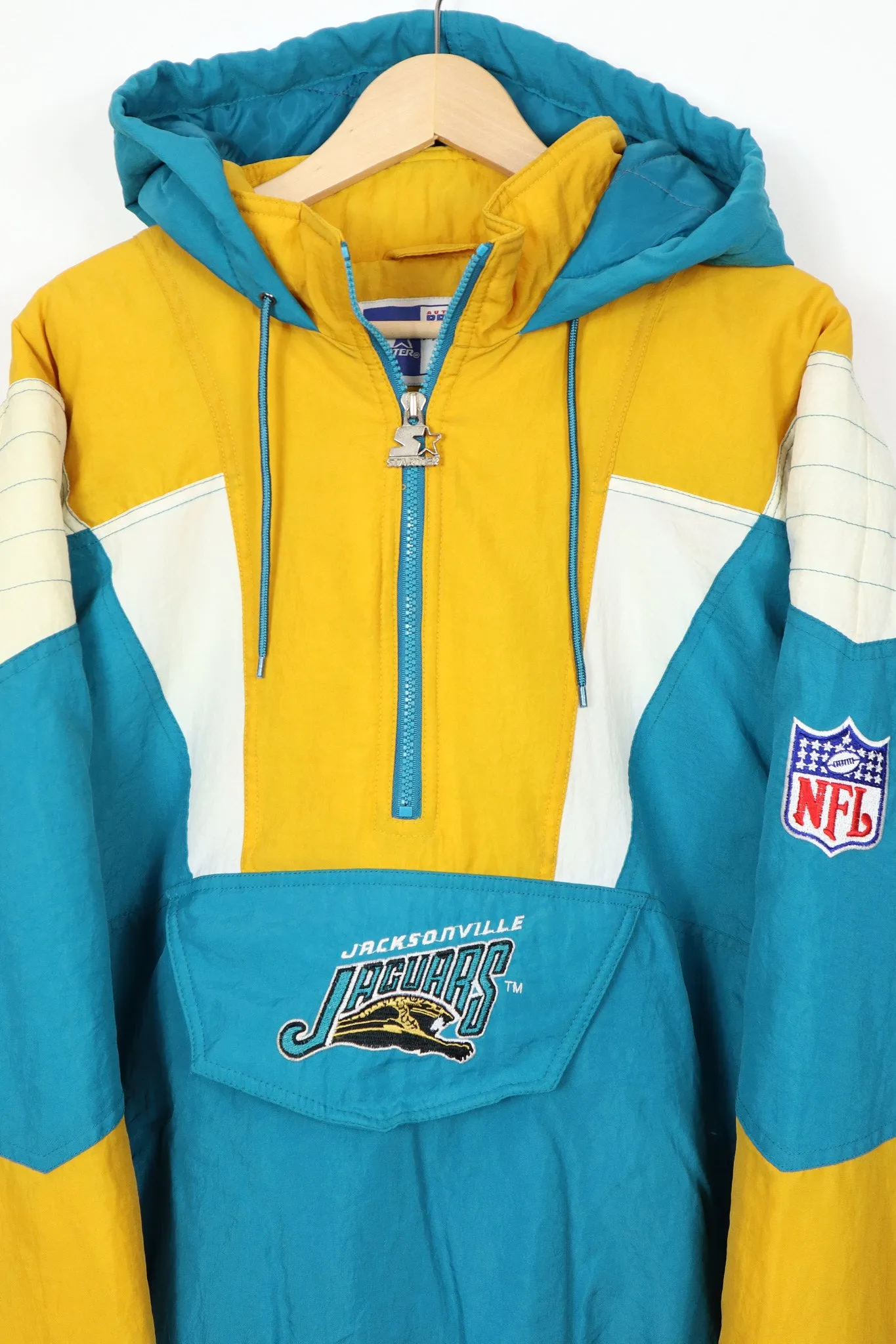 Vintage Jacksonville Jaguars Pullover Hooded Jacket