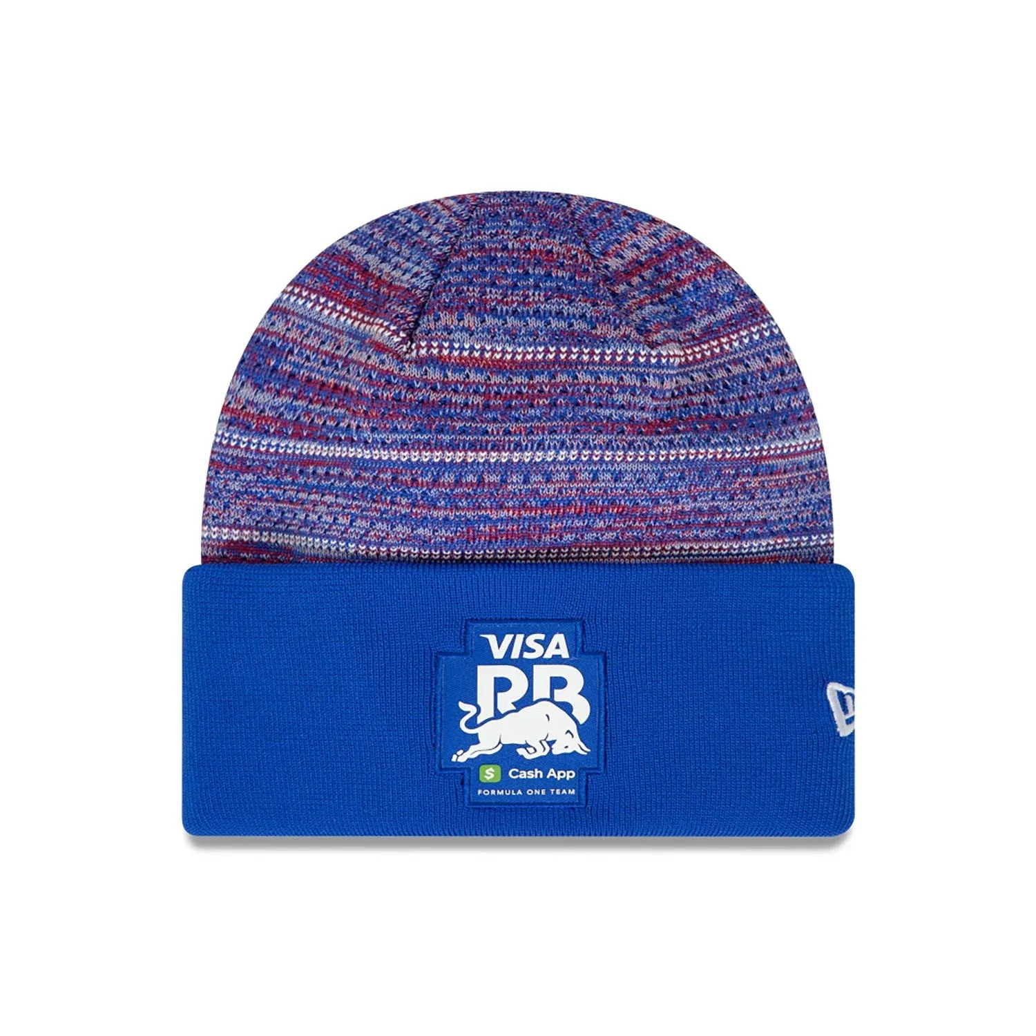 Visa Cash App RB F1 New Era Yuki Tsunoda Wide Cuff Knit Beanie - Blue