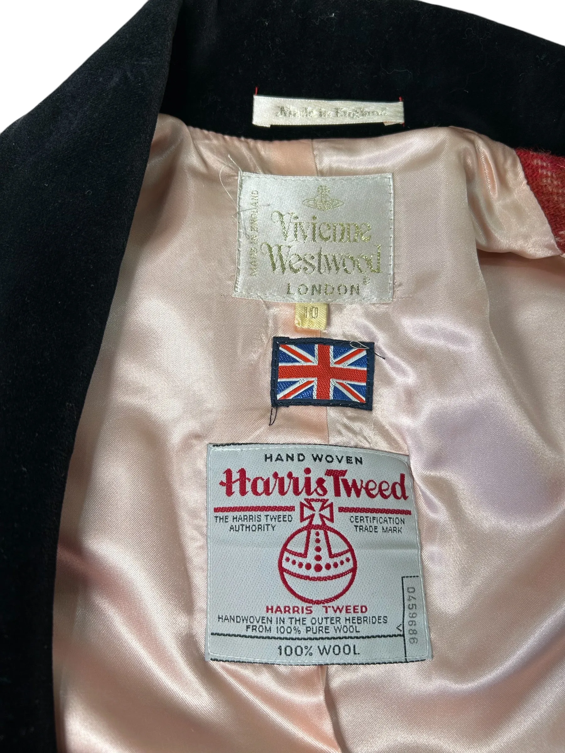 Vivienne Westwood 1994 "On Liberty" Harris Tweed Jacket