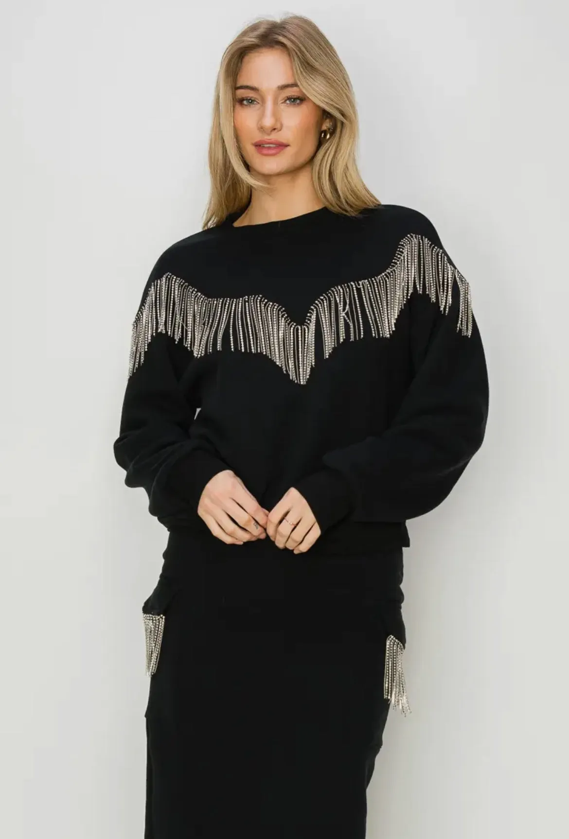 Western Tassel Sweater