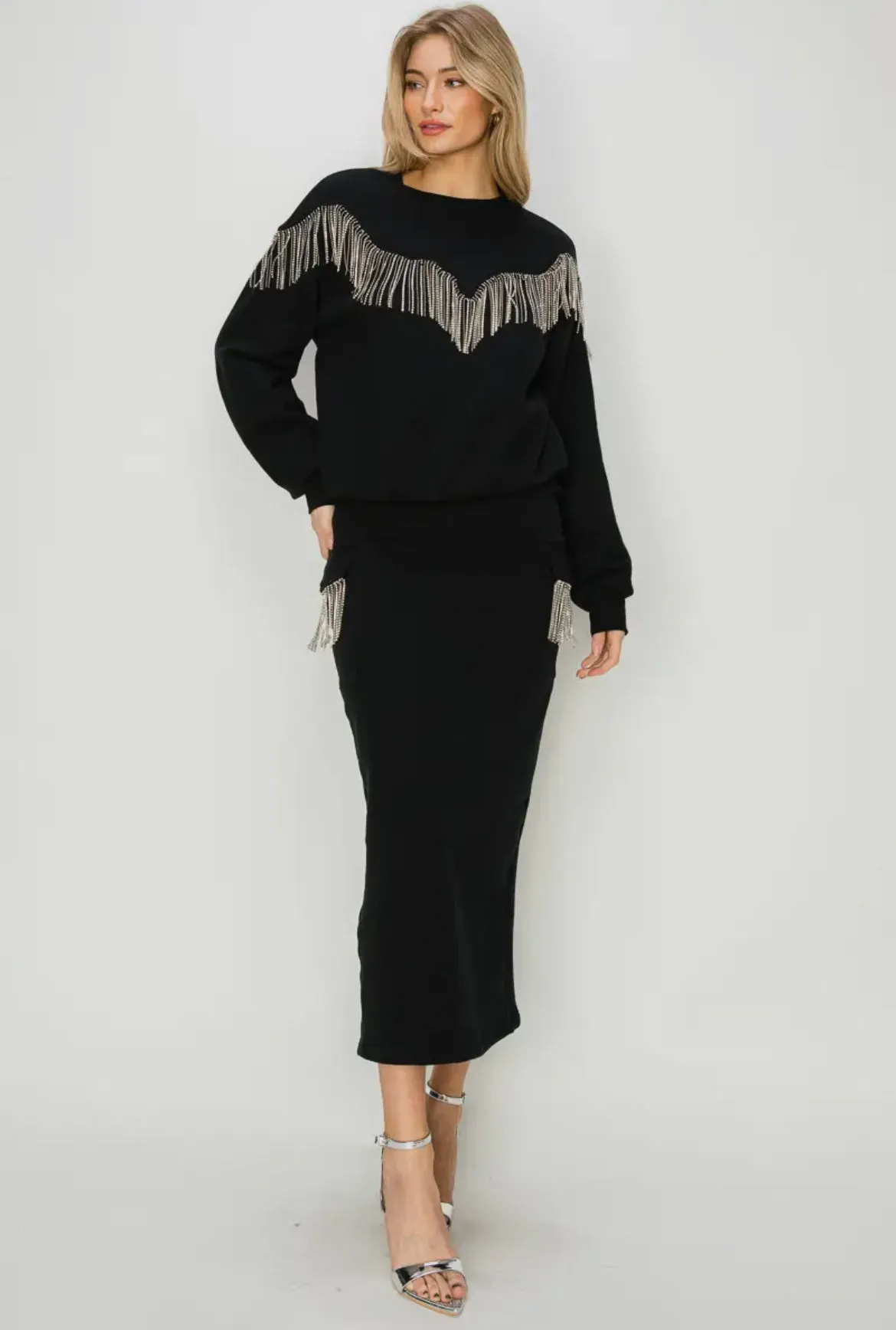 Western Tassel Sweater