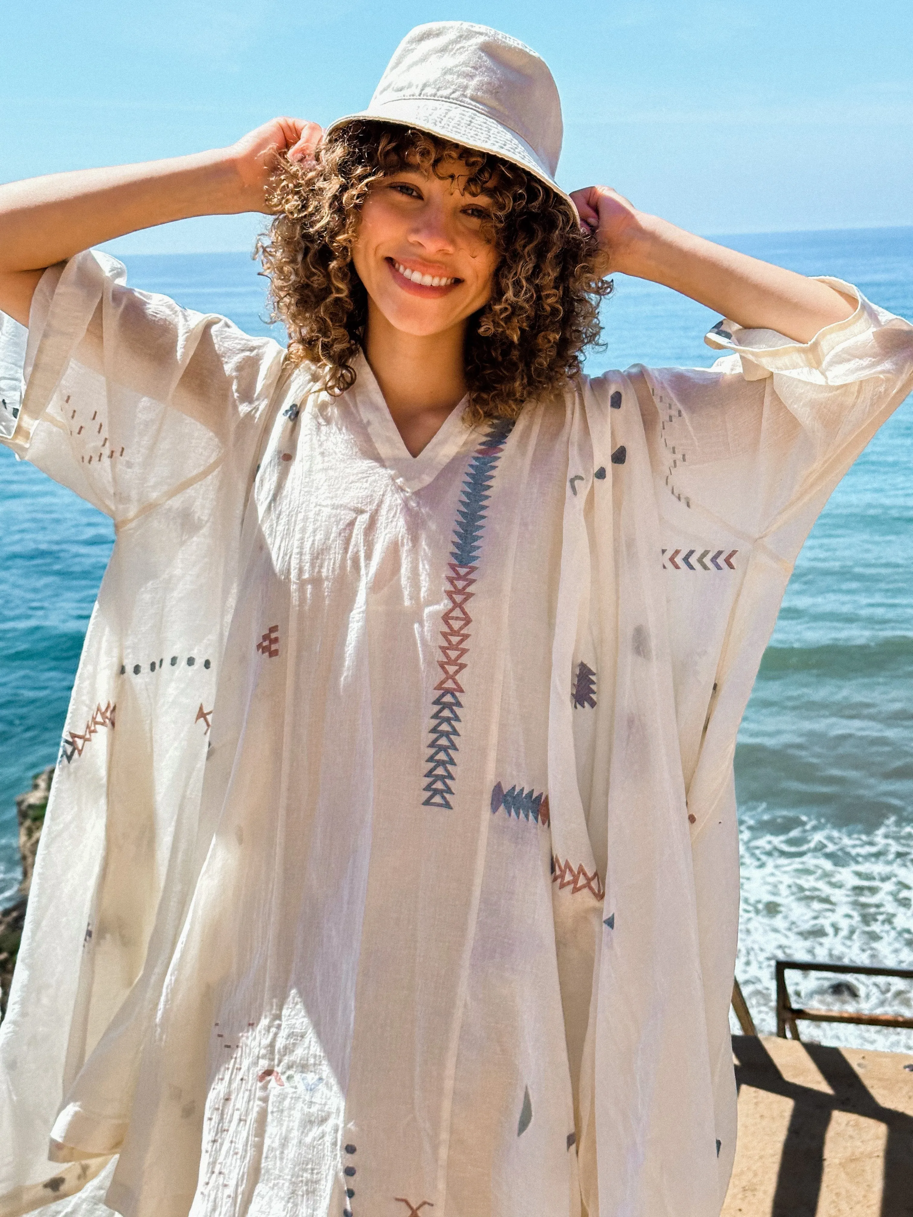 White oversized dress