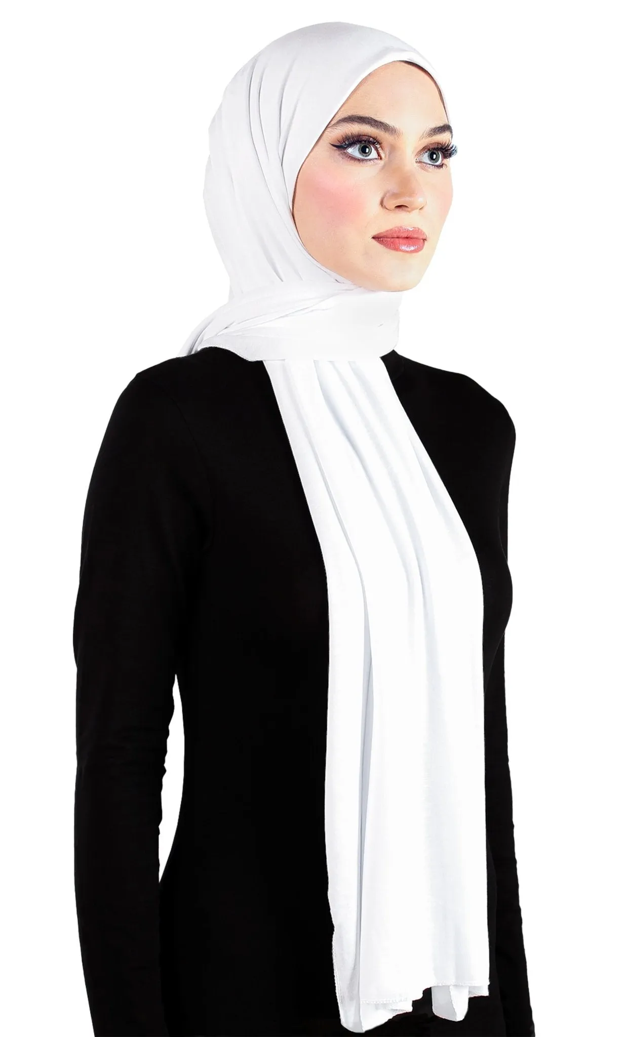 Wholesale 1 Dozen Cotton Jersey Hijab 78" x 30" Rectangle