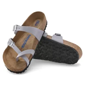 Women's Birkenstock Mayari Soft Footbed Nubuck Leather Color: Purple Fog