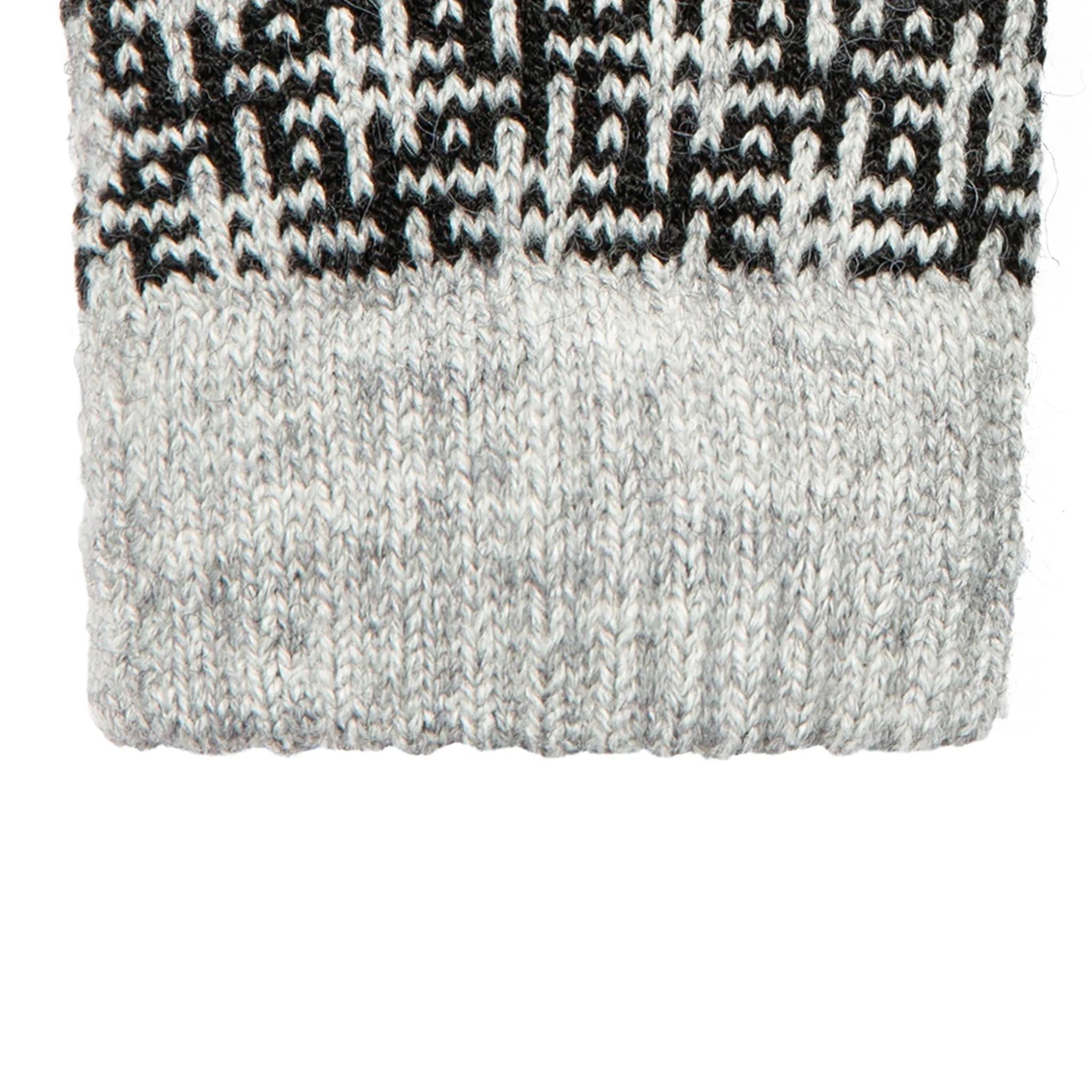 Women’s Jacquard Knitted Gloves with Hash Symbol Pattern