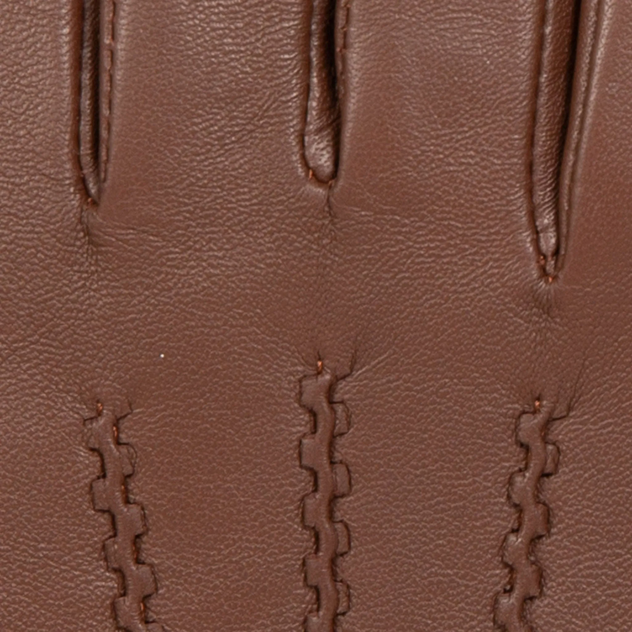 Women’s Three-Point Wool-Lined Leather Gloves with Knitted Cuffs