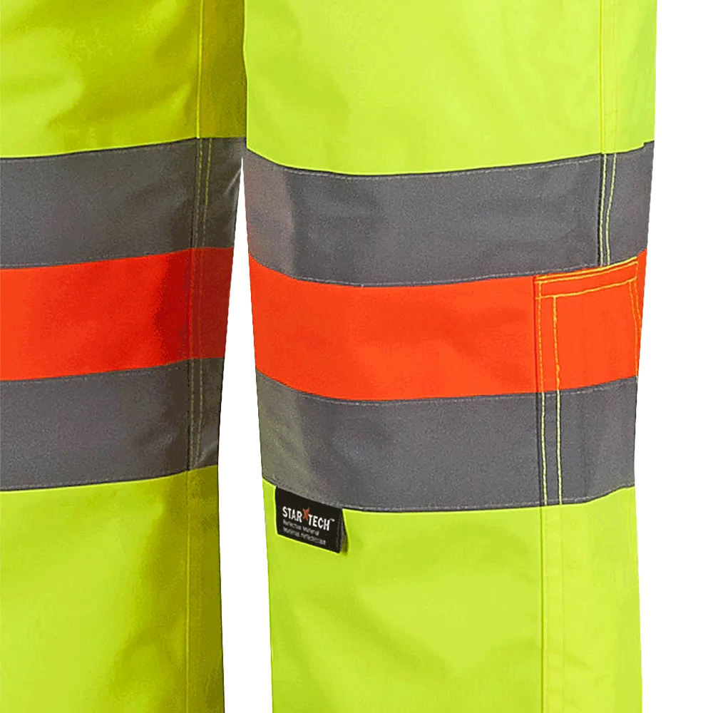 Work Pants - Pioneer Hi-Viz Yellow Quebec Winter Insulated Traffic Control Pants 6041