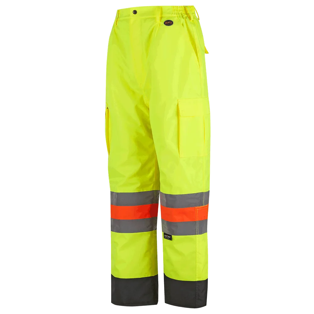 Work Pants - Pioneer Hi-Viz Yellow Quebec Winter Insulated Traffic Control Pants 6041