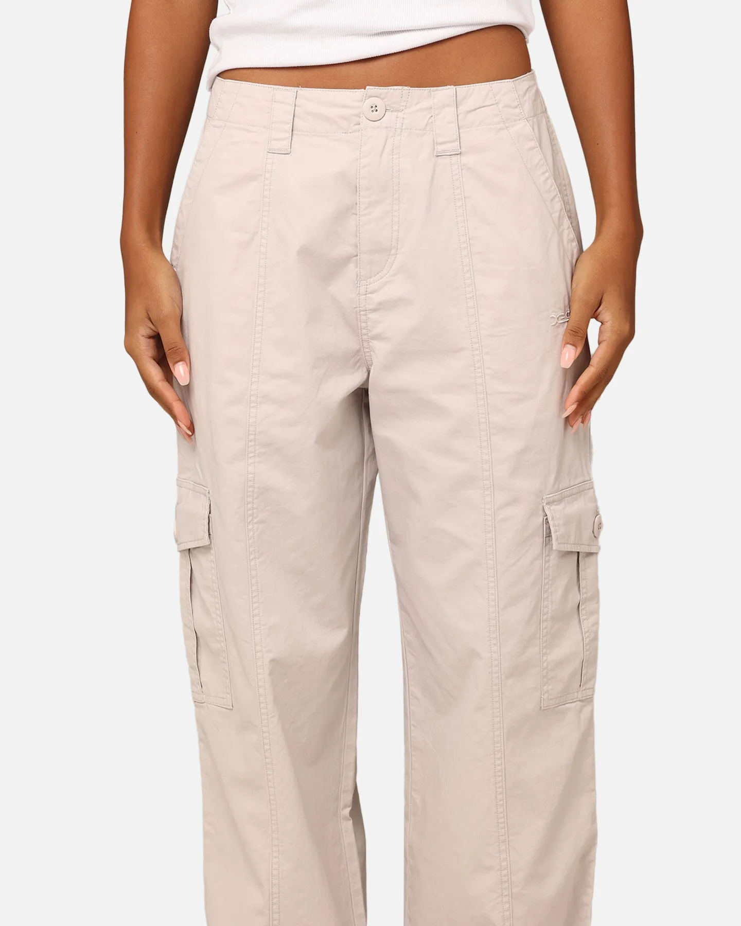 X-Girl Work Cargo Pants White Sand