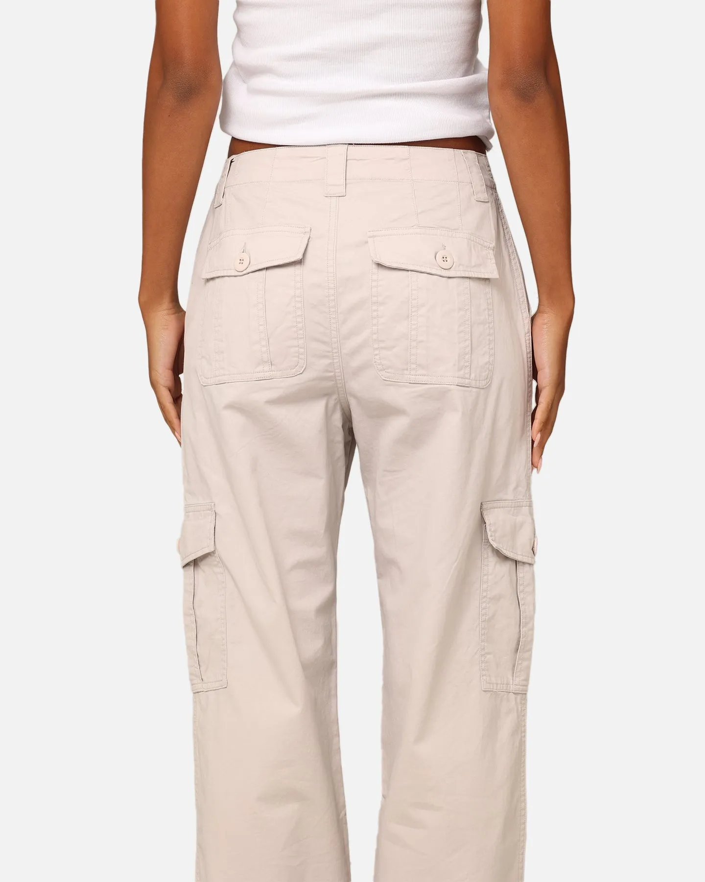 X-Girl Work Cargo Pants White Sand