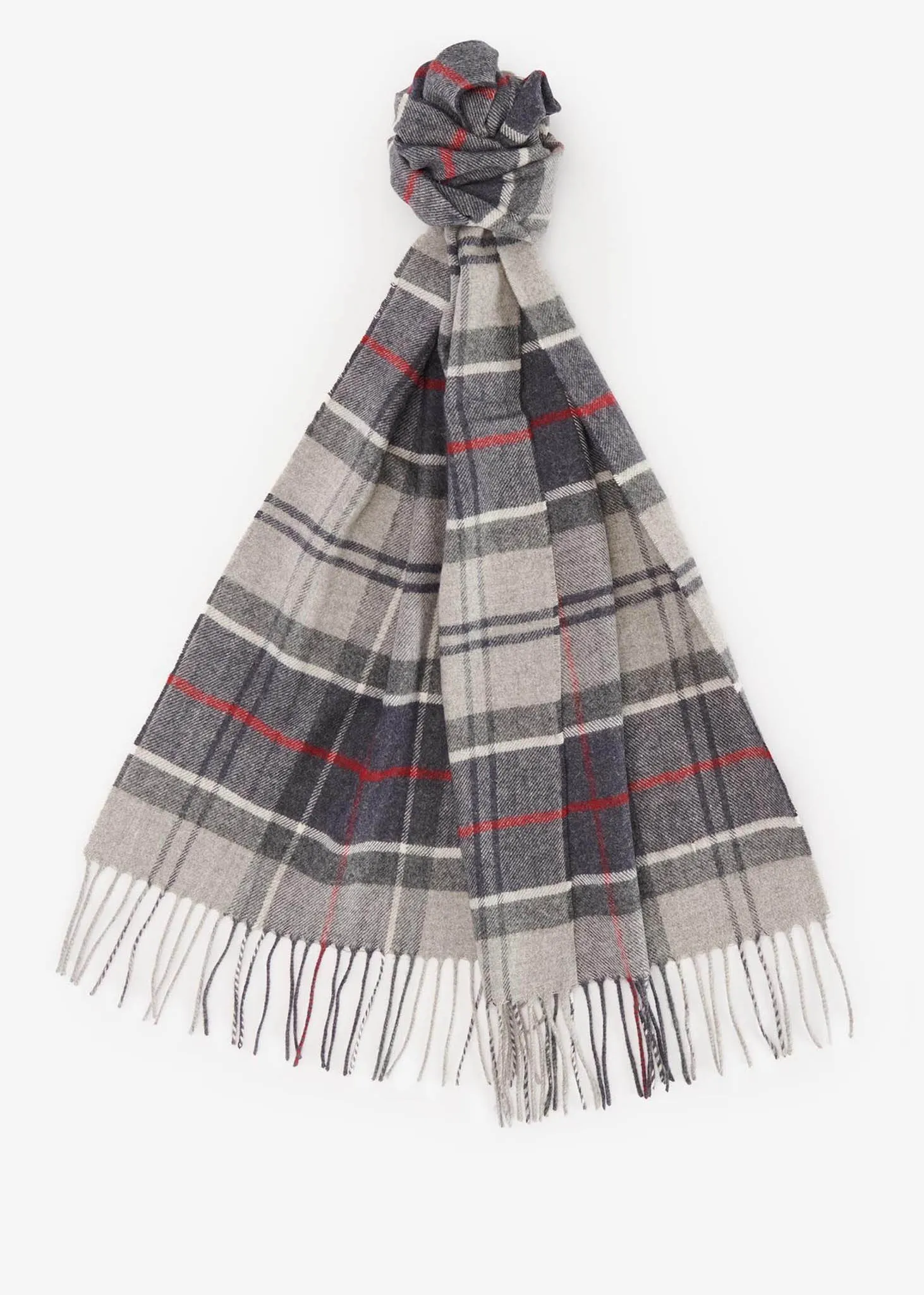 Yaxley tartan scarf - blue granite