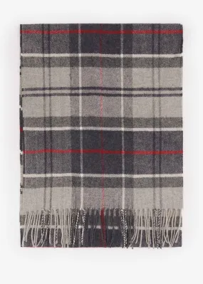 Yaxley tartan scarf - blue granite